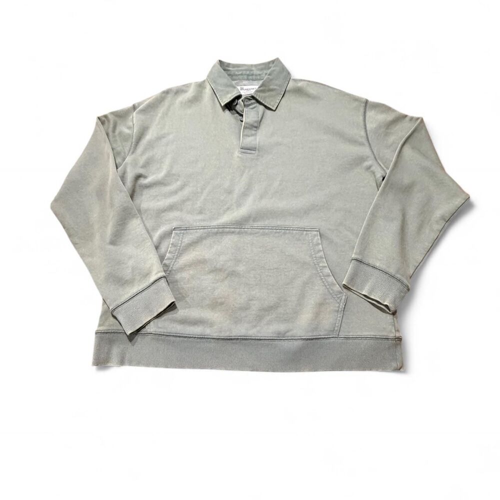 Sage-collective Men's Grey and Blue Sweatshirt